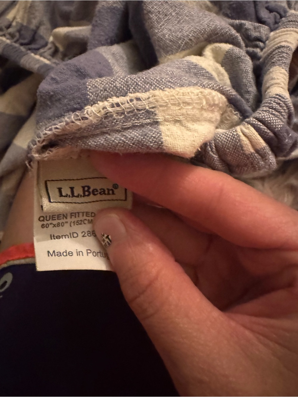 L.L. Bean Ultrasoft Comfort Flannel queen sheets 3 pc lilac purple combo - Picture 5 of 12